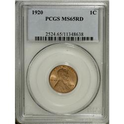1920 1C MS65 Red PCGS. PCGS Population (392/106).
