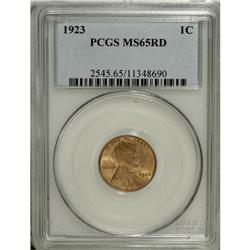 1923 1C MS65 Red PCGS. PCGS Population (182/88). N