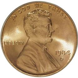 1984-D 1C MS68 Red PCGS. PCGS Population (15/0). N