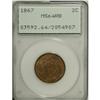 1867 2C MS64 Red and Brown PCGS. PCGS Population (