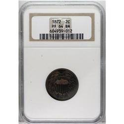 1872 2C PR64 Brown NGC. NGC Census: (25/35). PCGS Popu
