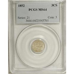 1852 3CS MS64 PCGS. PCGS Population (311/245). NGC