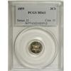 Image 1 : 1859 3CS MS63 PCGS. PCGS Population (72/97). NGC C