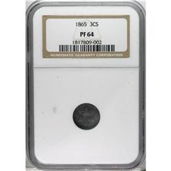 1865 3CS PR64 NGC. NGC Census: (51/52). PCGS Popul