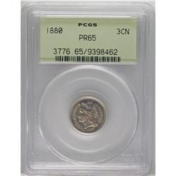 1880 3CN PR65 PCGS. PCGS Population (340/239). NGC