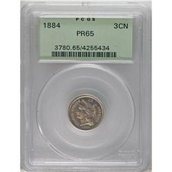 1884 3CN PR65 PCGS. PCGS Population (335/219). NGC
