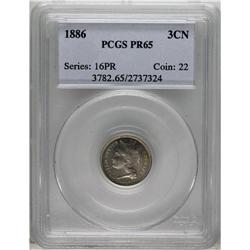 1886 3CN PR65 PCGS. PCGS Population (327/242). NGC