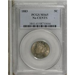 1883 5C No Cents MS65 PCGS. PCGS Population (1166/