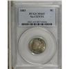 Image 1 : 1883 5C No Cents MS65 PCGS. PCGS Population (1166/