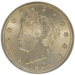 1904 5C MS65 NGC. NGC Census: (116/37). PCGS Populatio