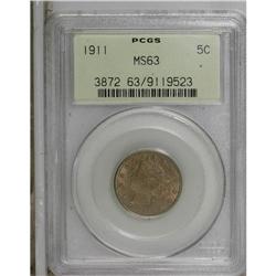 1911 5C MS63 PCGS. PCGS Population (264/598). NGC