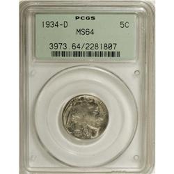 1934-D 5C MS64 PCGS. PCGS Population (765/311). NG