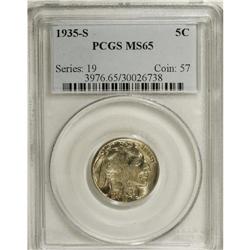 1935-S 5C MS65 PCGS. PCGS Population (864/344). NG