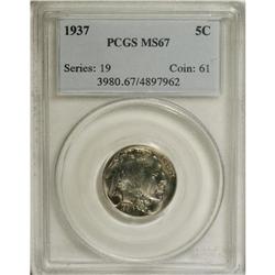 1937 5C MS67 PCGS. PCGS Population (242/4). NGC Ce