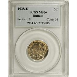 1938-D 5C MS66 PCGS. PCGS Population (20724/1211).