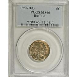 1938-D/D 5C Buffalo MS66 PCGS. PCGS Population (85