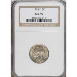 1955-D 5C MS65 NGC. NGC Census: (98/70). PCGS Popu