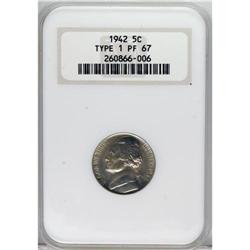 1942 5C Type One PR67 NGC. NGC Census: (242/9). PC