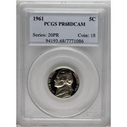 1961 5C PR68 Deep Cameo NGC. NGC Census: (15/6). P