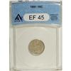 1881 10C XF45 ANACS. NGC Census: (2/52). PCGS Popu