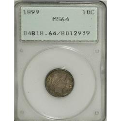 1899 10C MS64 PCGS. PCGS Population (75/36). NGC C