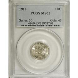 1912 10C MS65 PCGS. PCGS Population (113/45). NGC
