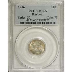 1916 10C MS65 PCGS. PCGS Population (88/39). NGC C