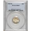 Image 1 : 1929-D 10C MS67 PCGS. PCGS Population (4/2). NGC C