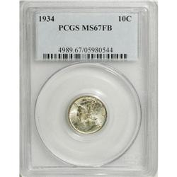 1934 10C MS67 Full Bands PCGS. PCGS Population (15