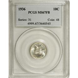 1936 10C MS67 Full Bands PCGS. PCGS Population (12