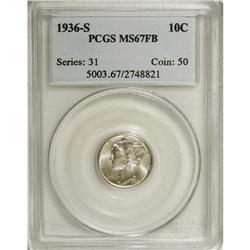 1936-S 10C MS67 Full Bands PCGS. PCGS Population (