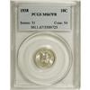 Image 1 : 1938 10C MS67 Full Bands PCGS. PCGS Population (18