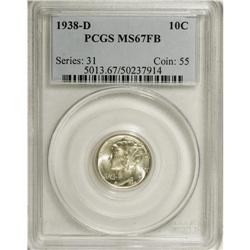 1938-D 10C MS67 Full Bands PCGS. PCGS Population (