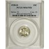 Image 1 : 1938-D 10C MS67 Full Bands PCGS. PCGS Population (