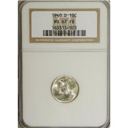 1940-D 10C MS67 Full Bands NGC. NGC Census: (180/4