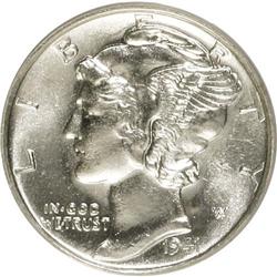 1941-S 10C MS67 Full Bands PCGS. PCGS Population (214/