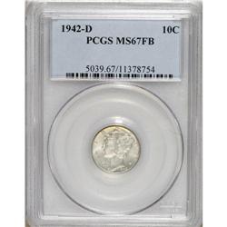 1942-D 10C MS67 Full Bands PCGS. PCGS Population (