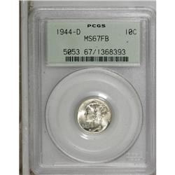 1944-D 10C MS67 Full Bands PCGS. PCGS Population (