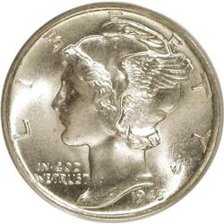 1945-D 10C MS67 Full Bands PCGS. PCGS Population (154/