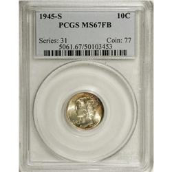 1945-S 10C MS67 Full Bands PCGS. PCGS Population (