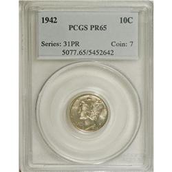 1942 10C PR65 PCGS. PCGS Population (1605/2027). N