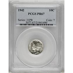 1942 10C PR67 PCGS. PCGS Population (564/35). NGC