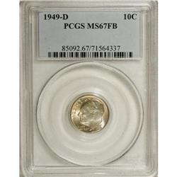 1949-D 10C MS67 Full Bands PCGS. PCGS Population (