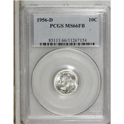 1956-D 10C MS66 PCGS. PCGS Population (1170/42). NGC C