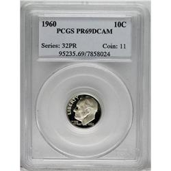 1960 10C PR69 Deep Cameo PCGS. PCGS Population (11