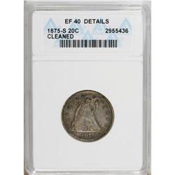 1875-S 20C XF40 ANACS. NGC Census: (23/1551). PCGS Pop
