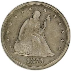 1875-S 20C --Cleaned--ANACS. XF45 Details. NGC Census: