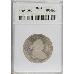 1805 25C AG3 ANACS. NGC Census: (0/315). PCGS Popu
