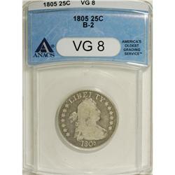 1805 25C VG8 ANACS. B-2. NGC Census: (20/280). PCG