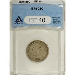 1879 25C XF40 ANACS. NGC Census: (0/181). PCGS Pop